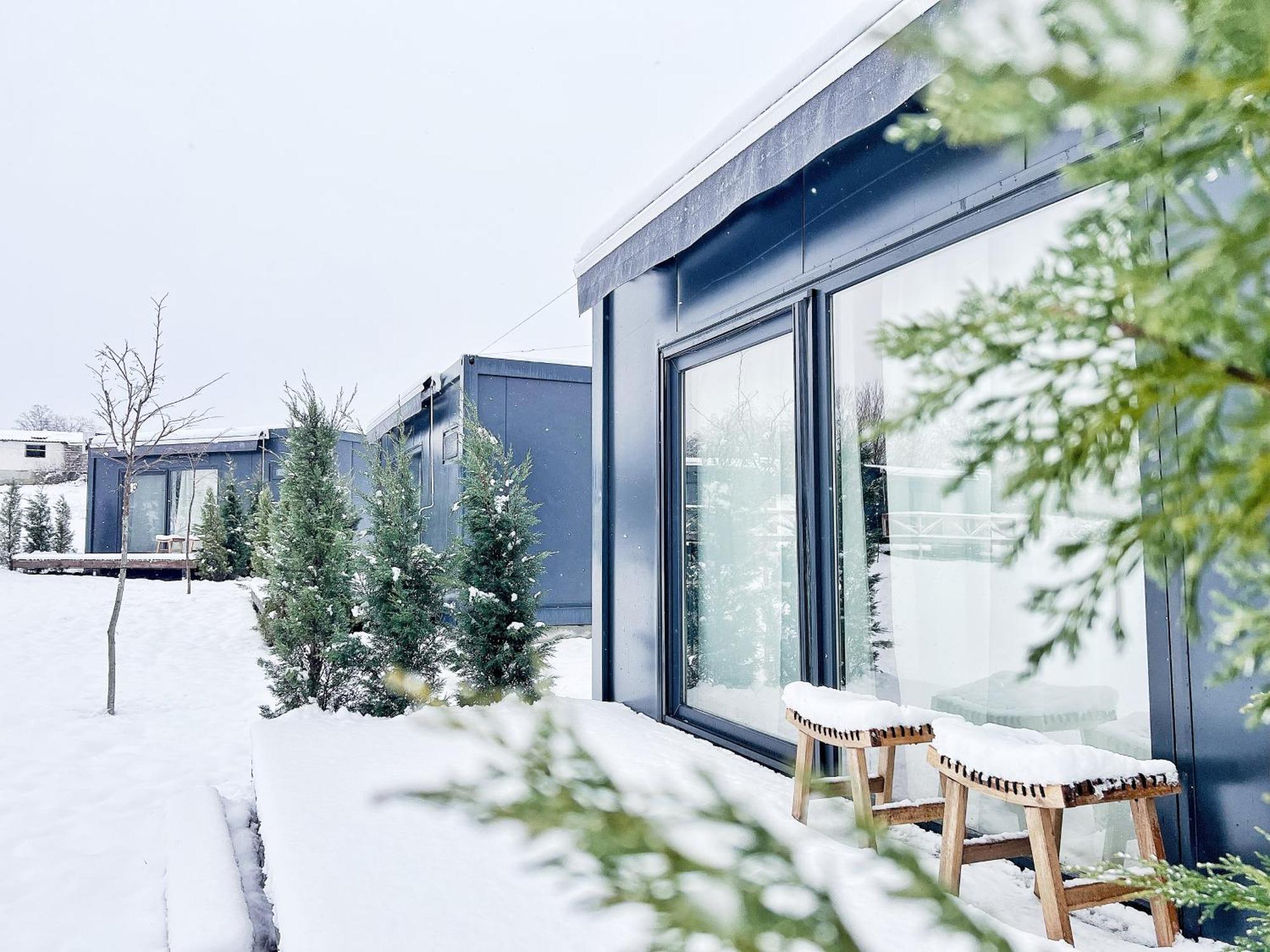 Flandra Glamping Hotel Corbeni Buitenkant foto